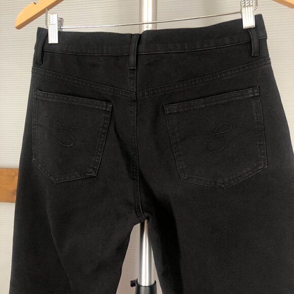 ESCADA SPORT Linda Ankle / Capri Black Denim Jean Sz 38 EU Sz 8 US - Picture 5 of 11